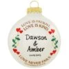 Personalized Corinthians 3 Inch Glass Ornament