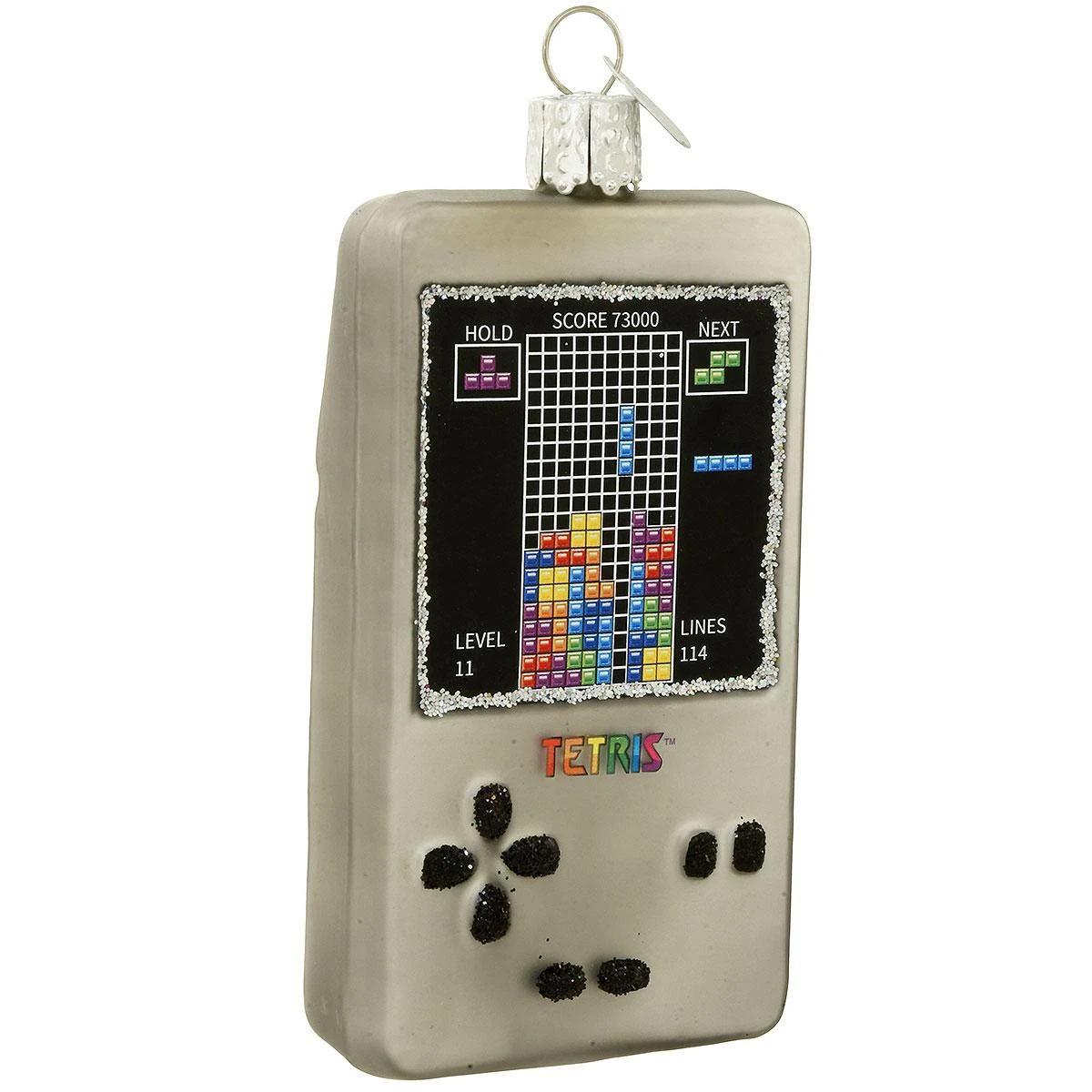Tetris Gaming Glass Ornament 1 Tetris Gaming Glass Ornament