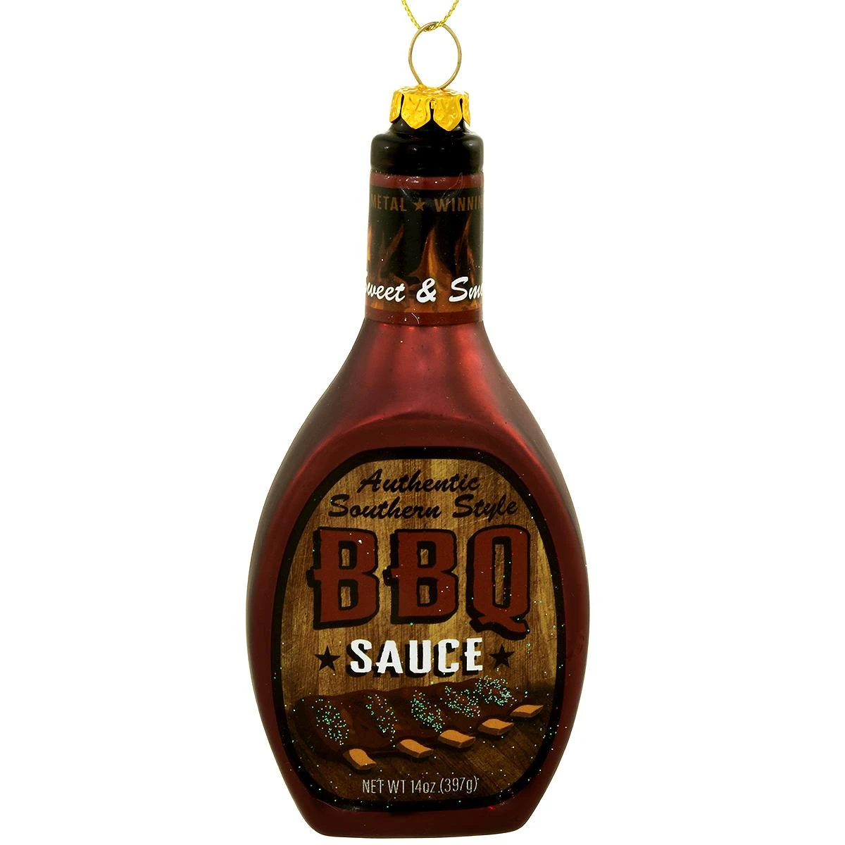 BBQ Sauce Bottle Ornament 1 BBQ Sauce Bottle Ornament