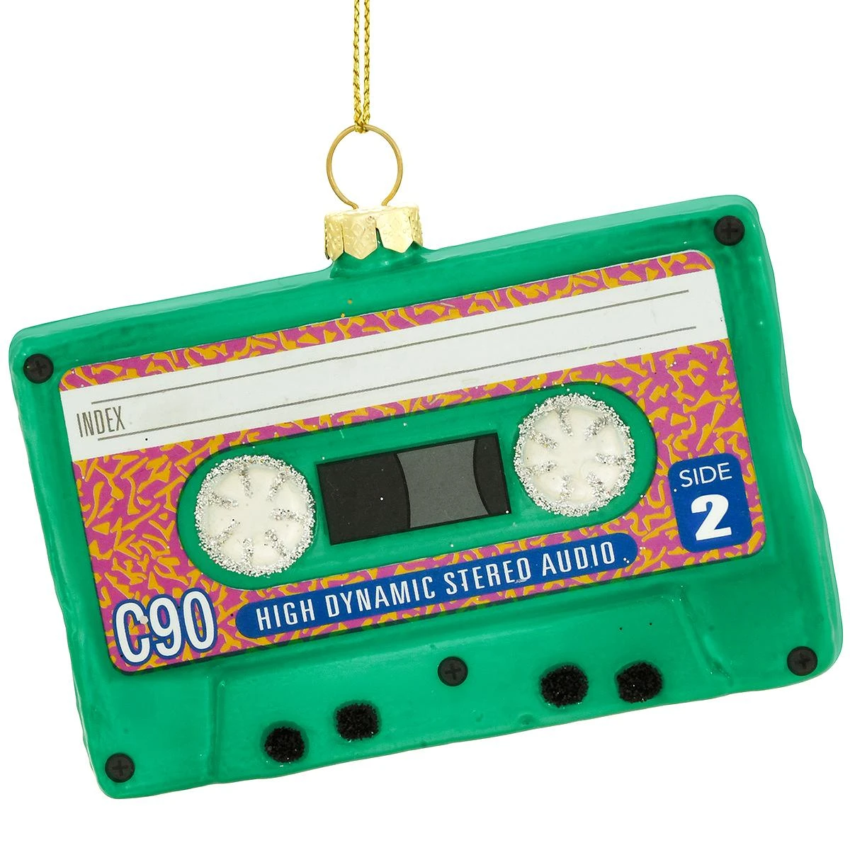 Personalized Cassette Tape Glass Ornament 2 Personalized Cassette Tape Glass Ornament - Image 2