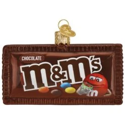 M And M's Milk Chocolate Glass Ornament