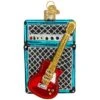 Guitar And Amp Glass Ornament