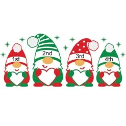 Gnome Family Of 4 4-Inch Glass Ornament -Christmas Decoration Store 1261790 web 3