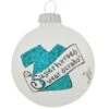 Superheroes Wear Scrubs Heart Gifts Glass Ornament