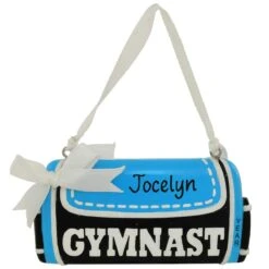 Personalized Gymnast Bag Resin Ornament