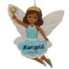 Personalized African American Fairy In Blue Dress Ornament