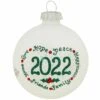2022 Dated Teresa Thibault Glass Ornament