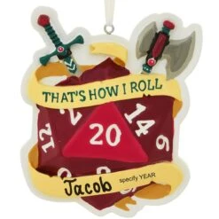 Personalized That's How I Roll Resin Ornament With Dice
