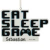 Personalized Eat Sleep Game Ornament
