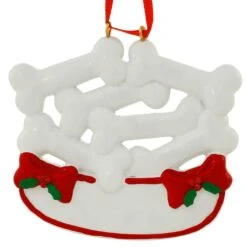 Personalized Bowl Of Dog Bones Resin Ornament -Christmas Decoration Store 1271029 web 3
