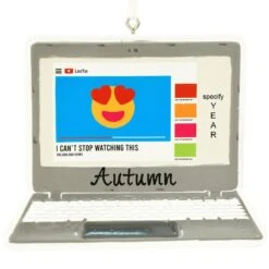Personalized Live Streaming Laptop Resin Ornament